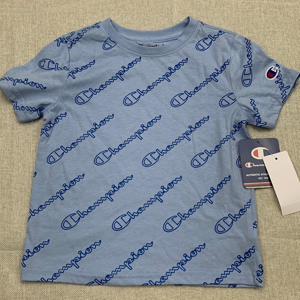 CHAMPION Little Boys Short Sleeve Tee Size 4